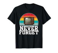 Nunca Olvides la televisión Retro Camiseta