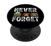 Nunca Olvides la Vieja tecnología Retro PopSockets PopGrip Adhesivo