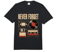 Nunca Olvides los formatos Multimedia Retro Nostalgia Classic Throwback Comfort Colors Adult Heavyweight T-Shirt