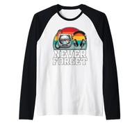 Nunca Olvides los Reproductores de CD portátiles Camiseta Manga Raglan