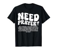 Nunca Oración Jesús Cristiano Adorador Creyente Iglesia Camiseta