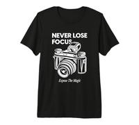 Nunca Pierdas el Enfoque Exponga la fotografía analógica mágica Camiseta Premium
