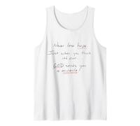 Nunca pierdas la esperanza de que Dios haga milagros Camiseta sin Mangas