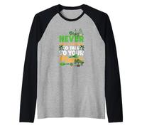 Nunca Pierdas la Oportunidad de Hablar con Tus Plantas Jardinería Divertida Camiseta Manga Raglan
