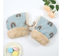 ¡Nunca pierdas un guante! Guantes de invierno for niños con manguitos de manillar acoplables: juegos al aire libre cálidos, gruesos y cómodos(F)