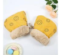 ¡Nunca pierdas un guante! Guantes de invierno for niños con manguitos de manillar acoplables: juegos al aire libre cálidos, gruesos y cómodos(A)