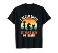 Nunca pierdo, gano o aprendo ajedrez divertido Camiseta