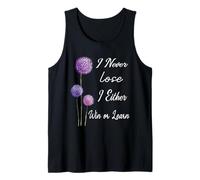 Nunca pierdo, gano o aprendo Citas motivacionales Camiseta sin Mangas