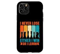 Nunca pierdo, gano o aprendo Divertido Amante del ajedrez Carcasa para iPhone 11 Pro