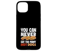 Nunca puedes comer demasiados amantes de los perros calientes Carcasa para iPhone 15 Plus