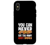 Nunca puedes comer demasiados amantes de los perros calientes Carcasa para iPhone X/XS