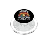 Nunca Puedes Tener demasiadas Guitarras Retro Guitar Lover PopSockets PopGrip para MagSafe
