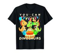 Nunca puedes tener demasiados dinosaurios Cumpleaños Niños Camiseta