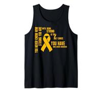 Nunca Sabes lo Fuerte Que Eres Cáncer de Hueso Camiseta sin Mangas