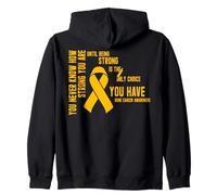 Nunca Sabes lo Fuerte Que Eres Cáncer de Hueso Sudadera con Capucha
