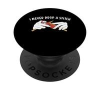 Nunca se me Cae una Puntada tejiendo PopSockets PopGrip Adhesivo