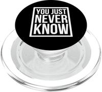Nunca se sabe gracioso decir humor PopSockets PopGrip para MagSafe