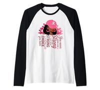 Nunca se Sabe lo Fuerte Que es hasta el Fuerte cáncer de Camiseta Manga Raglan
