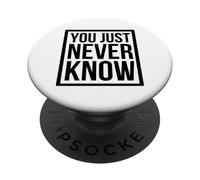 Nunca se sabe un dicho gracioso PopSockets PopGrip Adhesivo