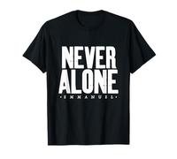 Nunca Solo, Emmanuel, Dios con Nosotros, Consuelo en Dios por fe Camiseta