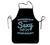 Nunca Soñé Que Algún Día Sería Un Calvo Sexy. Delantal De Chef Antiincrustante Profesional Delantal Impermeable Tablier De Nettoyage Para Bbq Hornear Hogar 52X72Cm