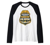 Nunca soñé Que me convertiría en un Agente rudo del FBI, Pero aquí Estoy Camiseta Manga Raglan