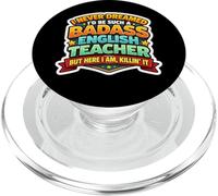 Nunca soñé Que me convertiría en un Maestro de inglés rudo Pero aquí PopSockets PopGrip para MagSafe