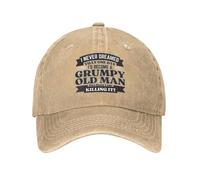 Nunca Soñé Que Me Convertiría En Un Viejo Gruñón Unisex Gorra De Béisbol Protección Solar Sombrero Protección UV Gorras Hip Hop para Senderismo Aire Libre Golf