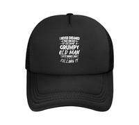 Nunca Soñé Que Me Convertiría En Un Viejo Gruñón Unisex Gorra De Béisbol Resistente Gorras Hip Hop Suave Snapback Cap para Verano Golf Aire Libre