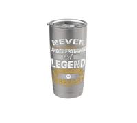Nunca subestimes A Legend Who nació en febrero Vaso térmico de acero inoxidable de doble pared