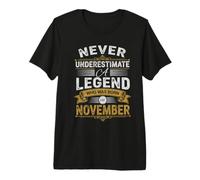 Nunca Subestimes A Legend Who nació en noviembre Camiseta Premium