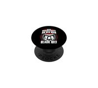 Nunca Subestimes a Old Man Black Belt Martial Arts PopSockets PopGrip Adhesivo