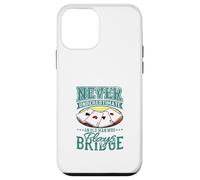 Nunca Subestimes a Old Man Bridge Player Four Ases Carcasa para iPhone 12 Mini
