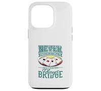 Nunca Subestimes a Old Man Bridge Player Four Ases Carcasa para iPhone 13 Pro