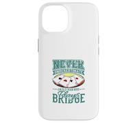 Nunca Subestimes a Old Man Bridge Player Four Ases Carcasa para iPhone 14