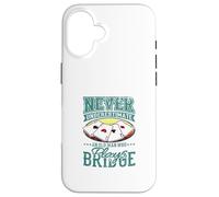Nunca Subestimes a Old Man Bridge Player Four Ases Carcasa para iPhone 16