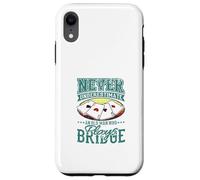 Nunca Subestimes a Old Man Bridge Player Four Ases Carcasa para iPhone XR