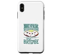 Nunca Subestimes a Old Man Bridge Player Four Ases Carcasa para iPhone XS MAX