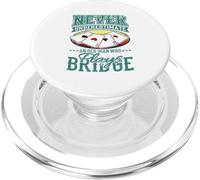 Nunca Subestimes a Old Man Bridge Player Four Ases PopSockets PopGrip para MagSafe