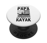Nunca Subestimes a papá con un Kayak - Kayaking Daddy PopSockets PopGrip Adhesivo