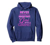 Nunca Subestimes a Reinas del Clarinete Fuerte Sudadera con Capucha