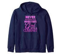 Nunca Subestimes a Reinas del Clarinete Fuerte Sudadera con Capucha