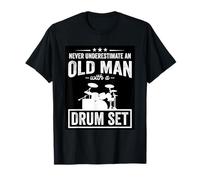 Nunca Subestimes a un Anciano con batería Camiseta