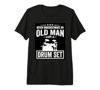 Nunca Subestimes a un Anciano con batería Camiseta Premium