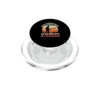 Nunca Subestimes a un Anciano con un Fusil Submarino PopSockets PopGrip para MagSafe