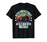 Nunca subestimes a un anciano con un Tractor Farming Camiseta