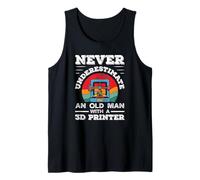 Nunca Subestimes a un Anciano con una Impresora 3D Camiseta sin Mangas