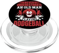 Nunca subestimes a un anciano jugando Dodgeball PopSockets PopGrip para MagSafe