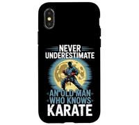 Nunca subestimes a un anciano que conoce al abuelo de karate Carcasa para iPhone X/XS