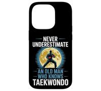Nunca subestimes a un anciano que conoce al abuelo de Taekwondo Carcasa para iPhone 14 Pro